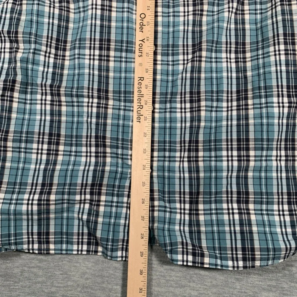 North Face Shirt Mens Extra Large Plaid Short Sleeve Button Up Outdoor Hiking‎
